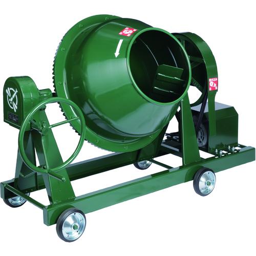 ■TOMBO グリーンミキサ 3切 丸ハンドル 車輪付 エンジン付〔品番:NGM3E〕【7335914:0】[送料別途見積り][法人・事業所限定][直送][店頭受取不可]｜ホームセンターバロー　店