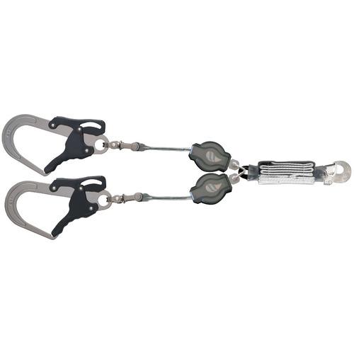 ■KH KH ダブル巻取式ランヤード ルクアス ブラック 130kg対応〔品番:W4JGLK17〕【7336111:0】[送料別途見積り][法人・事業所限定][掲外取寄][店頭受取不可]｜ホームセンターバロー　店