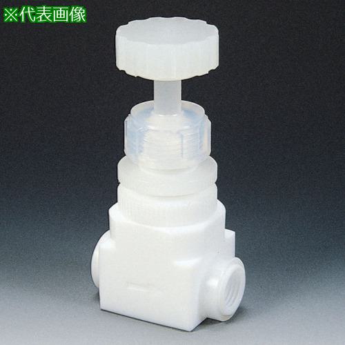 ■フロンケミカル フッ素樹脂(PTFE)ダイアフラムバルブメス水平型 RC1/2〔品番:NR0013003〕【7344422:0】[法人・事業所限定][外直送元][店頭受取不可]