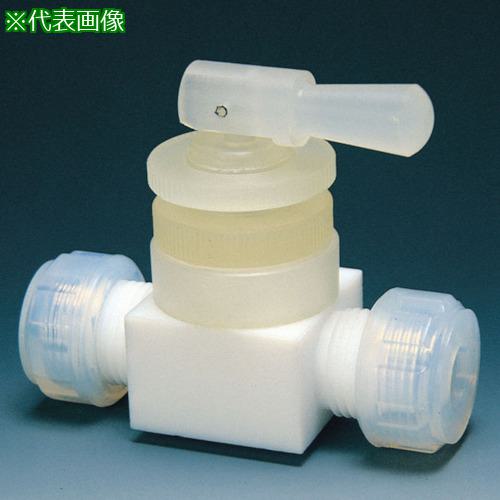 ■フロンケミカル フッ素樹脂(PTFE)トグルバルブ水平型 8φ〔品番:NR0015002〕【7344481:0】[送料別途見積り][掲外取寄][店頭受取不可]｜ホームセンターバロー　店
