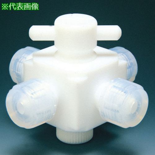 ■フロンケミカル フッ素樹脂(PTFE)四方バルブ接続タイプ 10φ〔品番:NR0032003〕【7345089:0】[法人・事業所限定][外直送元][店頭受取不可] 35,393円