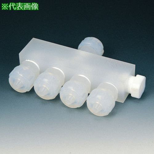 ■フロンケミカル フッ素樹脂(PCTFE) 高圧分配ホルダー 一入四配 6φ&times;4φ〔品番:NR0072005〕【7346395:0】[法人・事業所限定][外直送元][店頭受取不可]｜ホームセンターバロー　店