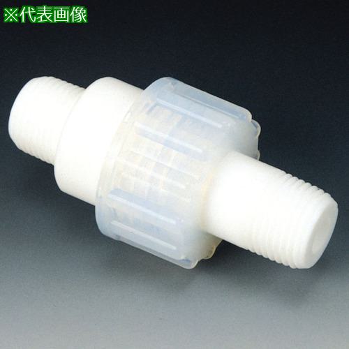 ■フロンケミカル フッ素樹脂 分離型オスネジユニオン R3/4〔品番:NR1291004〕【7352735:0】[法人・事業所限定][外直送元][店頭受取不可]