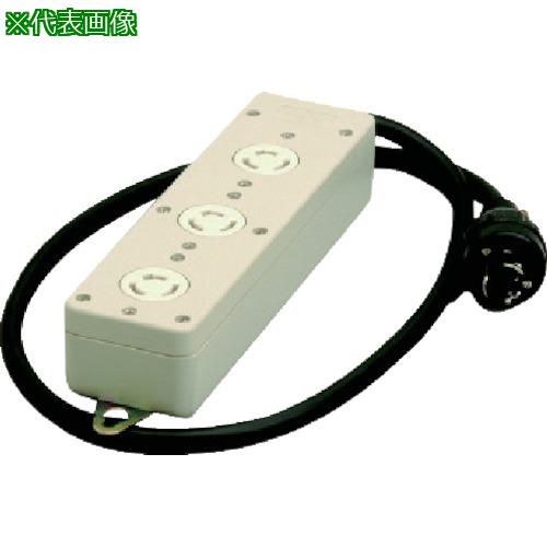 ■明工 引掛3コ口タップ3Pコード1m〔品番:MR2934〕【7360134:0】[送料別途見積り][掲外取寄][店頭受取不可]｜ホームセンターバロー　店