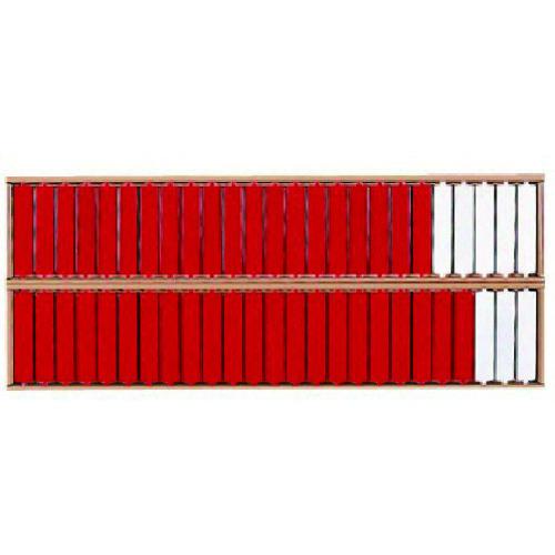 ■ユニット 回転名札板(50名用)・鉄・233X585mm〔品番:39352〕【7373805:0】[送料別途見積り][掲外取寄][店頭受取不可]