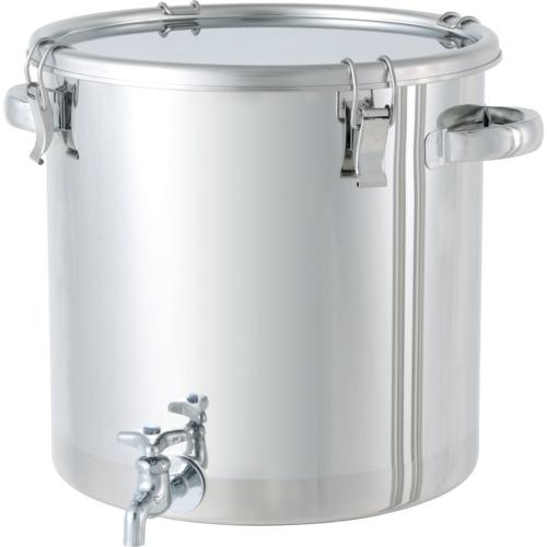 ■MONOVATE ステンレスタンク ストレート密閉タンク(蛇口付) 25L〔品番:CTHW33〕【7515979:0】[送料別途見積り][法人・事業所限定][直送][店頭受取不可]
