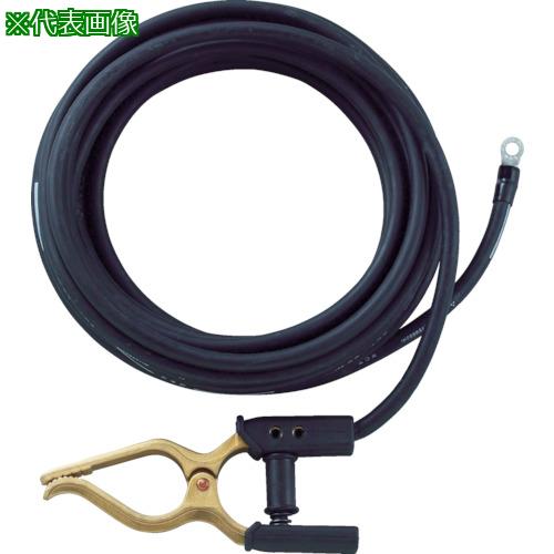 ■TRUSCO キャブタイヤケーブル アースクリップ丸端子付 5m〔品番:TCT3805KE〕【7546769:0】[店頭受取不可]