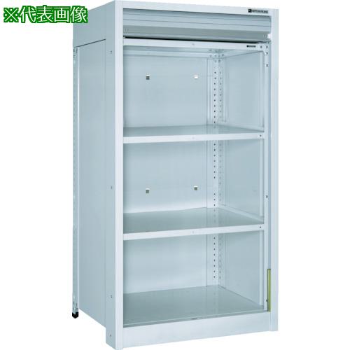 ■TRUSCO 軽中量棚150型 シャッター付棚900&times;450&times;H1200 4段〔品番:TLA43S24MG〕【7585314:0】[送料別途見積り][法人・事業所限定][直送][店頭受取不可]｜ホームセンターバロー　店