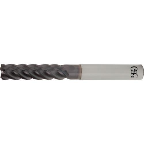 ■OSG FXコート チタン合金加工用不等リードエンドミル 5刃ロング UVX コーナー半径2mm 刃径25mm 刃長100mm 首下長125mm 8555653〔品番:UVXLTI5FL25XR2X125〕【7637233:0】[店頭受取不可]｜ホームセンターバロー　店