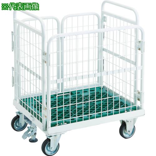 ■TRUSCO 折りたたみ式網台車 アミーゴカーゴ 800X1100 ストッパー付〔品番:AMG2S〕【7657722:0】[法人・事業所限定][直送元][店頭受取不可]