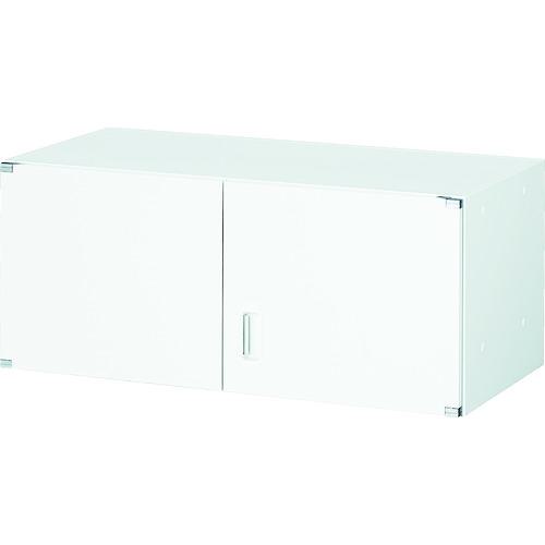■TRUSCO ユニット型壁面書庫 両開き 上置き専用 H380 ホワイト〔品番:UHW4〕【7658079:0】[法人・事業所限定][直送元][店頭受取不可]