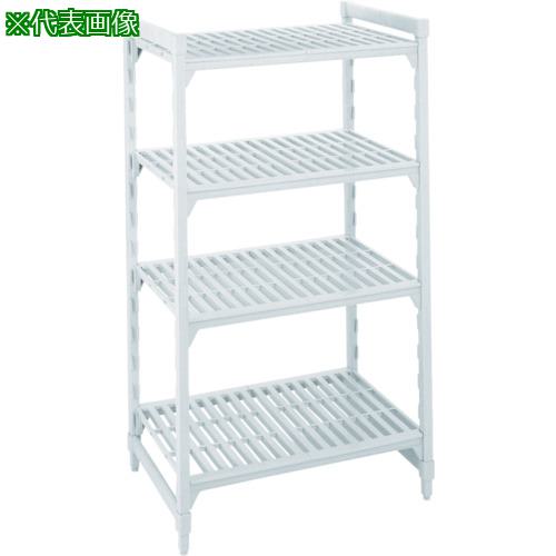 ■CAMBRO 固定基本ユニット カムシェルビングプレミアムシェルフ ベンチ型4段 1520&times;610&times;1830mm〔品番:CPU246072V4〕【7685912:0】[送料別途見積り][法人・事業所限定][直送][店頭受取不可]｜ホームセンターバロー　店