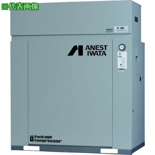 ■アネスト岩田 レシプロコンプレッサー(給油式) パッケージコンプレッサ D付 7.5KW 60Hz 吐出圧力0.7~0.85MPa〔品番:CLP75EF8.5DM6〕【7695217:0】[法人・事業所限定][直送元][店頭受取不可]