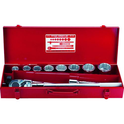 ■FPC ソケットレンチセット 差込角19.0mm 12角〔品番:S6108〕【7697228:0】[店頭受取不可]｜ホームセンターバロー　店