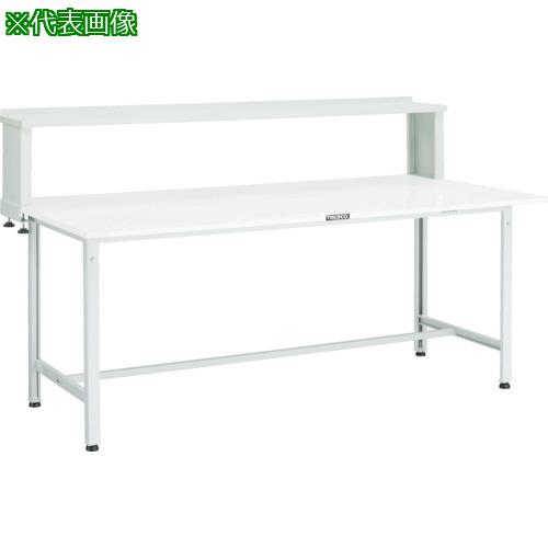 ■TRUSCO 軽荷重作業台(300kg)AE型 1800X750XH1044(全高) 上棚付 ヤンググリーン色〔品番:AE1800YURBYG〕【7701641:0】[法人・事業所限定][直送元][店頭受取不可]｜ホームセンターバロー　店