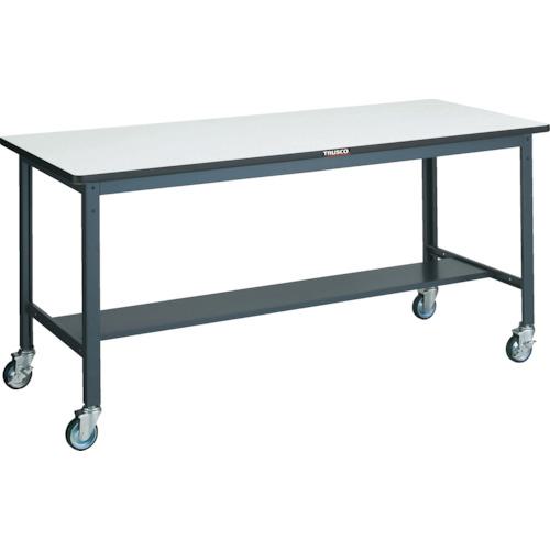 ■TRUSCO 中荷重作業台(250kg)AEW型 900X600XH846 φ100ウレタンキャスター付 ダークグレー色〔品番:AEWP0960CU100〕【7701837:0】[法人・事業所限定][直送元][店頭受取不可]