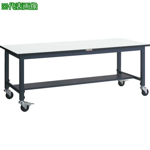 ■TRUSCO 軽荷重作業台高さ調節式(100kg)AWM型 900X600XH806~1016 φ100キャスター付 ダークグレー色〔品番:AWMS0960C100〕【7701942:0】[法人・事業所限定][直送元][店頭受取不可]