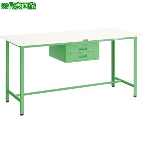 ■TRUSCO 軽荷重立作業台(300kg)HAE型 1800X750XH900 2段引出付 ホワイト色〔品番:HAE1800F2W〕【7702060:0】[法人・事業所限定][直送元][店頭受取不可]