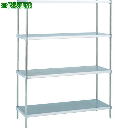 ■ERECTA スーパーシリーズ・304パンチングソリッドシェルフ 間口910mm&times;奥行460mm&times;高さ1587mm(PS) DB付 5段〔品番:MSS910PSPS1590W5〕【7706936:0】[法人・事業所限定][直送元][店頭受取不可]｜ホームセンターバロー　店 103,730円