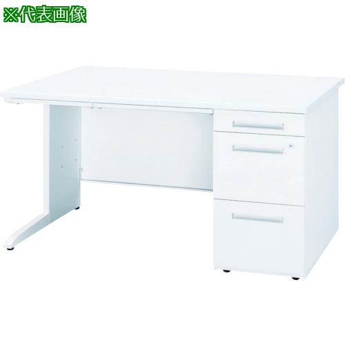 ■トヨスチール 右片袖机 間口1000&times;奥行700&times;高さ720 ホワイト〔品番:50CBH107ARWW〕【7728522:0】[送料別途見積り][法人・事業所限定][直送][店頭受取不可]｜ホームセンターバロー　店