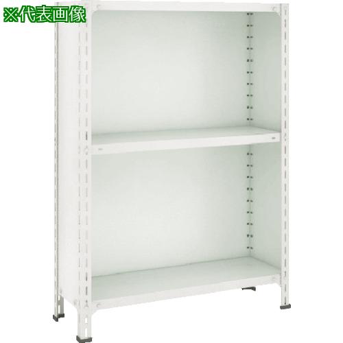 ■TRUSCO スチールラック 軽量棚背板・側板付 1200X300XH1800 3段 ネオグレー〔品番:64V23〕【7799195:0】[直送DS][店頭受取不可]