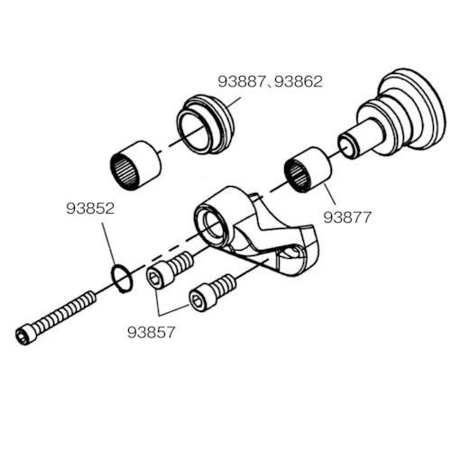 ■RIDGID ロールグルーバー用パーツ 100-150A グルーブロールセット〔品番:93887〕【7884087:0】[店頭受取不可]