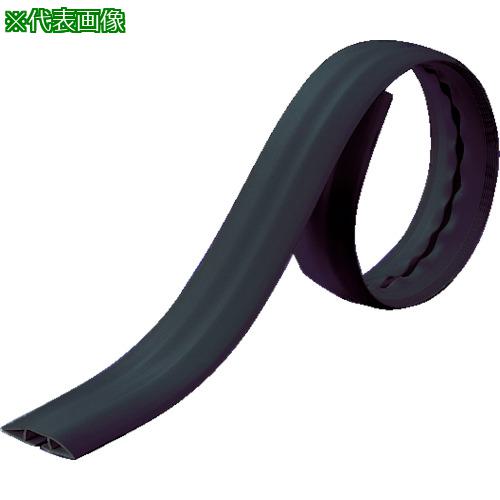 ■TRUSCO ソフトケーブルプロテクター 20XW101.6X5Mブラック〔品番:TSRD20X1005BK〕【7898240:0】[店頭受取不可]