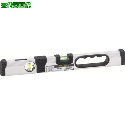 ■エビスダイヤモンド 磁石付Gレベル・土木用 シルバー 450mm〔品番:ED45GMN〕【8066739:0】[送料別途見積り][掲外取寄][店頭受取不可]