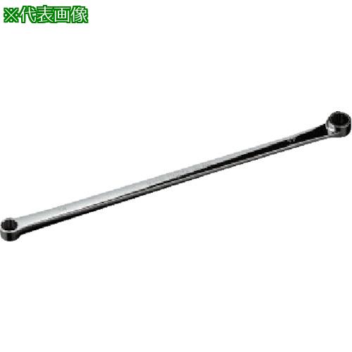 ■nepros 超ロングストレート両口めがねレンチ 対辺寸法17×19mm 全長404.6mm〔品番:NM11L1719〕【8070471:0】[店頭受取不可]