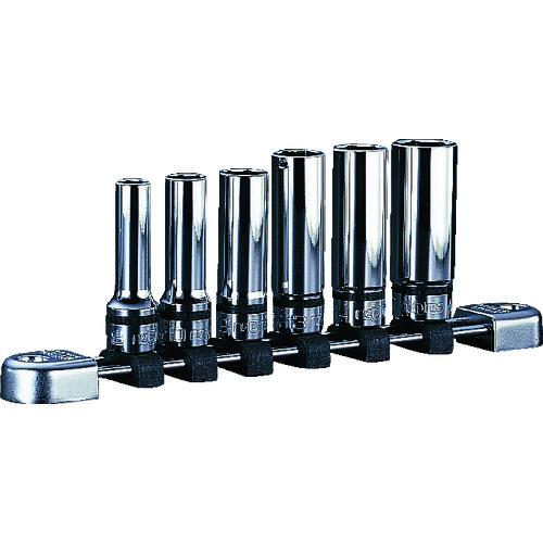 ■nepros 9.5sq.ディープソケットセット(6コ組) 差込数9.5mm 6角〔品番:NTB3L06A〕【8070552:0】[店頭受取不可]｜ホームセンターバロー　店