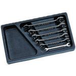 ■nepros 両口スパナセット(6本組) セット内容5.5&times;7、8&times;10、10&times;12、11&times;13、12&times;14、14&times;17インチ〔品番:NTS206〕【8070599:0】[店頭受取不可]｜ホームセンターバロー　店