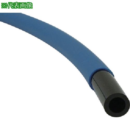 ■チヨダ ポリウレタンチューブ エルフレックスLE-Sタイプ 内管外径8mm/全長100m ライトブルー〔品番:LES8100LB〕【8083047:0】[送料別途見積り][掲外取寄][店頭受取不可]