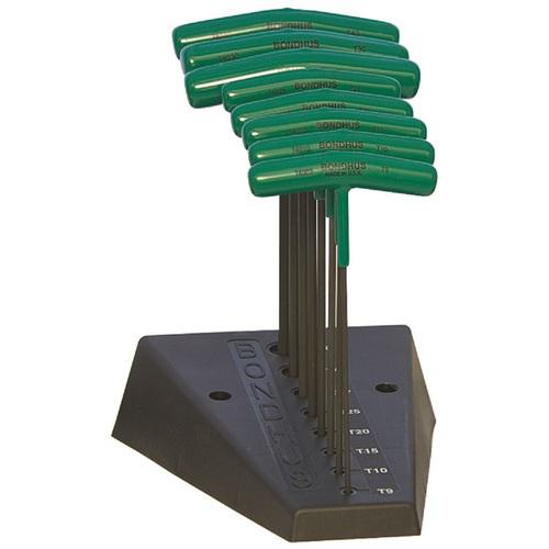 ■BONDHUS プロホールドトルクス(ネジつかみ機能付T-ハンドル) セット8本組(T9-T40) No.74034〔品番:PHTTHX8〕【8108628:0】[送料別途見積り][掲外取寄][店頭受取不可]