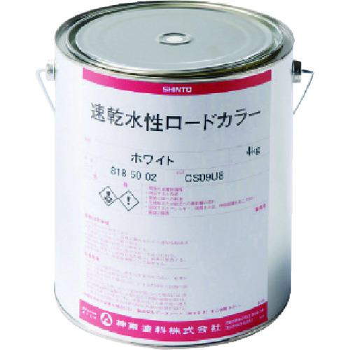 ■ユニット 速乾水性ロードカラーホワイト4kg丸缶〔品番:819396〕【8115908:0】[送料別途見積り][掲外取寄][店頭受取不可]