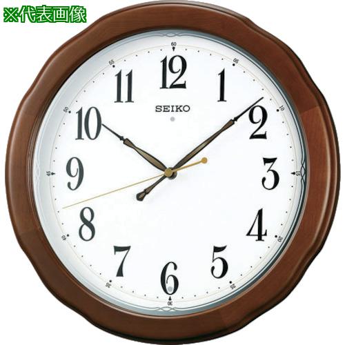 ■SEIKO 電波掛時計 木枠〔品番:KX326B〕【8132955:0】[送料別途見積り][掲外取寄][店頭受取不可]