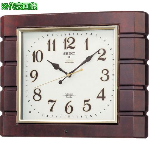 ■SEIKO チャイム&ストライク付電波掛時計 P枠〔品番:RX209B〕【8132961:0】[法人・事業所限定][直送元][店頭受取不可]