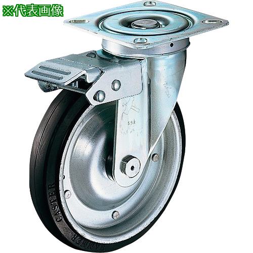 ■ハンマー スイッチキャスター ゴム車輪(ローラーベアリング)200mm〔品番:400FASRB200〕【8140749:0】[送料別途見積り][掲外取寄][店頭受取不可]