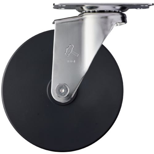 ■ハンマー Eシリーズオールステンレス 旋回式MCナイロン車輪 125mm〔品番:320EMC125〕【8142057:0】[送料別途見積り][掲外取寄][店頭受取不可]