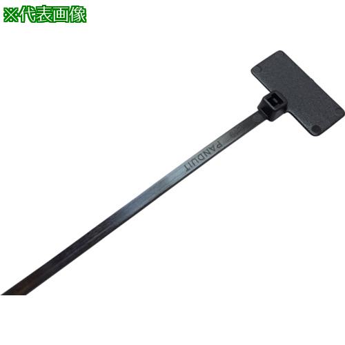 ■PANDUIT 旗型タイプナイロン結束バンド 耐候性黒 (1000本入)〔品番:PLF1MM0〕【8146445:0】[店頭受取不可]