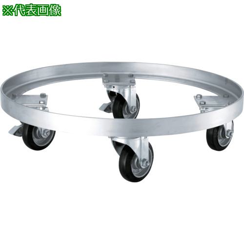 ■MONOVATE テーパー型容器用専用台車(SSゴム車)〔品番:KM565HTP〕【8147269:0】[法人・事業所限定][外直送元][店頭受取不可]