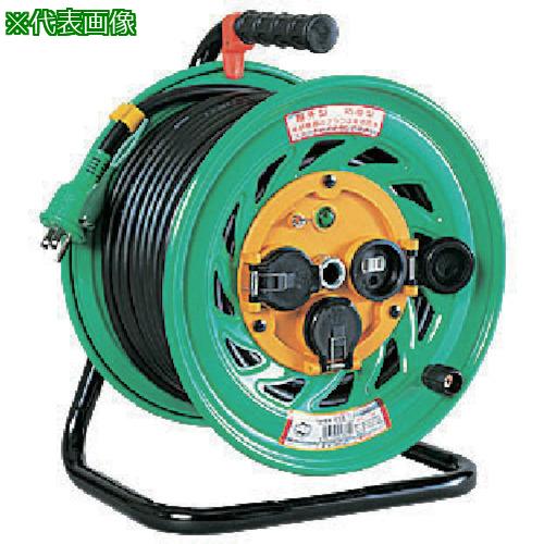 ■NICHIDO 防雨・防塵型電工ドラム 20m 接地2P15A125V アース付〔品番:FWE23F〕【8147371:0】[送料別途見積り][掲外取寄][店頭受取不可] 28,025円