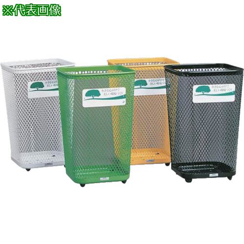 ■緑十字 屋外用ダストボックス(角型) 白 DS-197-444(白) 容量103L 高さ710mm スチール〔品番:146051〕【8151781:0】[送料別途見積り][掲外取寄][店頭受取不可]