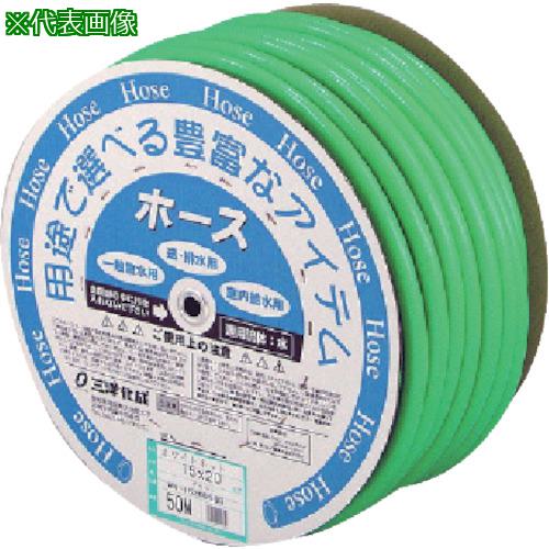 ■サンヨー ホワイトネットホース15&times;20 グリーン 50mドラム巻〔品番:WN1520D50G〕【8163786:0】[送料別途見積り][掲外取寄][店頭受取不可]｜ホームセンターバロー　店 11,070円