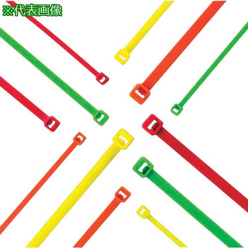 ■PANDUIT ナイロン結束バンド 蛍光緑 (1000本入)〔品番:PLT2IM55〕【8180386:0】[店頭受取不可]