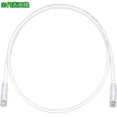 ■PANDUIT カテゴリ6UTPパッチコード 8m オフホワイト《10本入》〔品番:UTPSP8MY〕【8180930×10:0】[送料別途見積り][法人・事業所限定][掲外取寄][店頭受取不可]