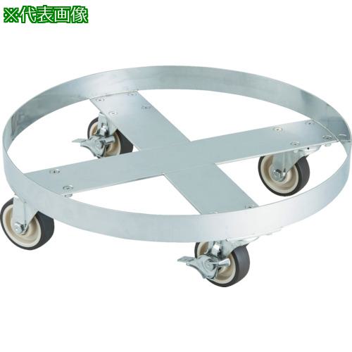■TRUSCO SUS304 ドラム缶台車 100L ステン金具 NU車輪〔品番:SD100SNU〕【8185149:0】[法人・事業所限定][直送元][店頭受取不可]｜ホームセンターバロー　店