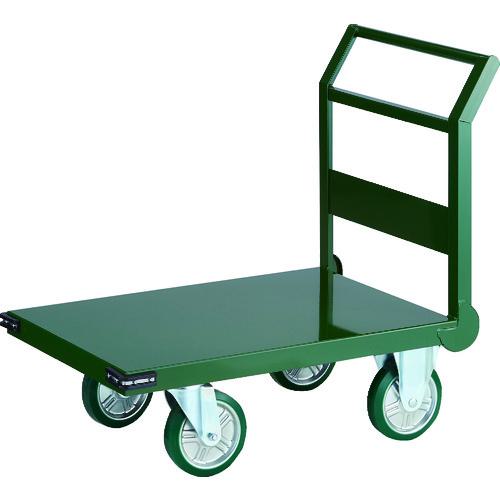 ■TRUSCO 鋼鉄製運搬車 1トン 900X600 緑〔品番:SH102〕【8185169:0】[法人・事業所限定][直送元][店頭受取不可]