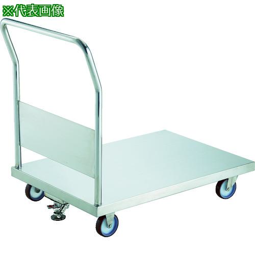 ■TRUSCO オールステンレス台車 1200X750 φ100NU ストッパー付〔品番:AS1100NUS〕【8189386:0】[法人・事業所限定][直送元][店頭受取不可]
