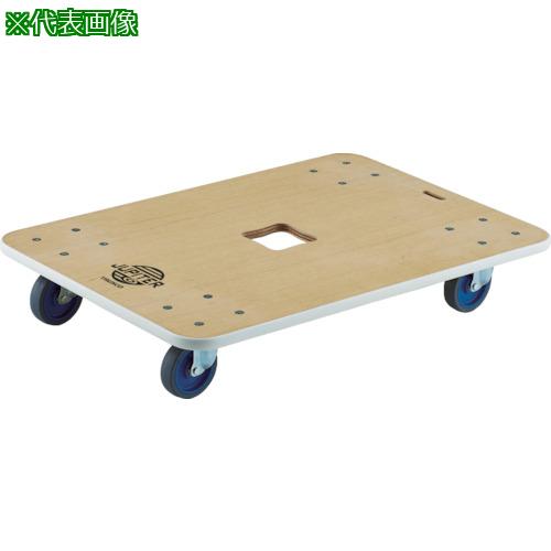 ■TRUSCO 木製平台車 ジュピター 800X550 φ75 200kg〔品番:JUP800200〕【8194966:0】[店頭受取不可]