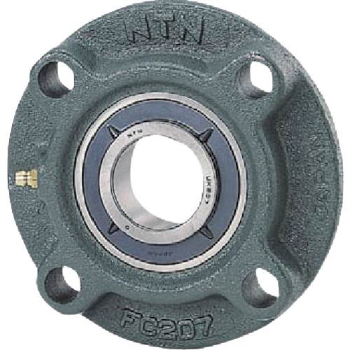 ■NTN G ベアリングユニット(テーパ穴形アダプタ式)軸径50mm内輪径55mm全長185mm〔品番:UKFC211D1〕【8197120:0】[店頭受取不可]